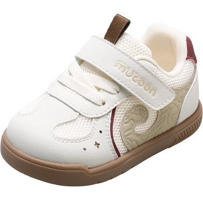 牧童软底透气面包学步鞋