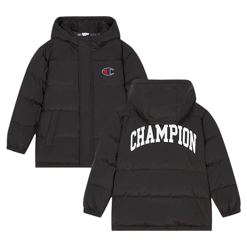 【双11预售】Champion冠军男女童冬款加厚保暖抑菌经典羽绒服外套 双保暖实拍商品图
