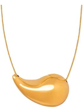 b新款水滴耳环项链医学钛钢镀金精致日常百搭款不掉色锁骨链耳环