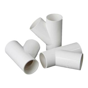 upvc空调斜三通给水滴水20 40 63 75 90 110 160mm内径下水管三通