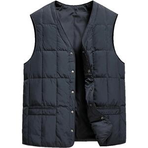 雪中飞羽绒马甲男女款中老年人秋冬内搭无袖羽绒服爸爸妈妈棉背心
