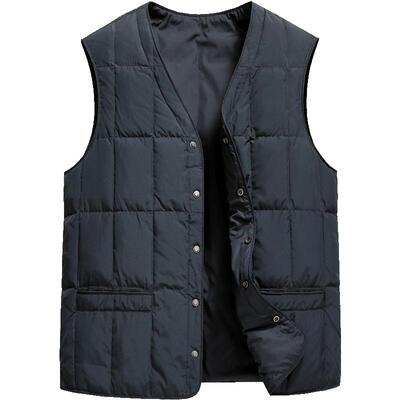 雪中飞中老年爸爸妈妈装羽绒马甲