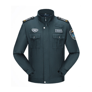 2011新式保安制服保安工作服春秋款物业长袖押运外套秋冬加厚套装