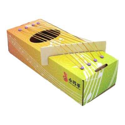 diy四弦琴声音手工课科技小制作