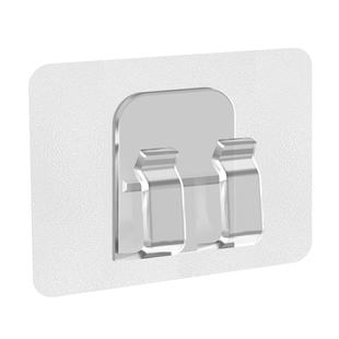 挂钩强力粘胶卡扣自粘卫生间墙面置物架免打孔透明塑料无痕贴片