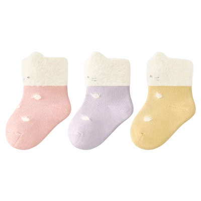 【天猫u先】尼多熊儿童袜子秋冬断码清仓婴儿宝宝a类无骨袜不勒腿