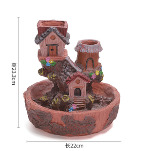 树屋空中楼阁大号大口径多肉花盆创意植物多口组合拼盘盆装饰摆件