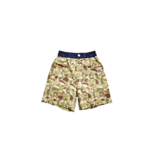 ppapa 迷彩牛仔儿童洋气薄款宽松五分裤中裤休闲裤短裤