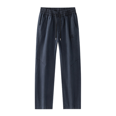 雅鹿莱赛尔宽松直筒休闲裤男