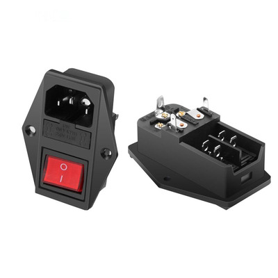 三芯插头充电品字延长线