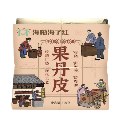 手撕海红果丹皮300g无添加酸甜