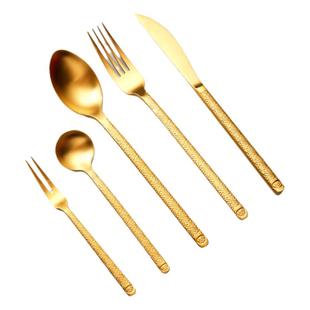 唐宗筷承制故宫文化系列304不锈钢牛排刀叉勺子五件套家用过年礼