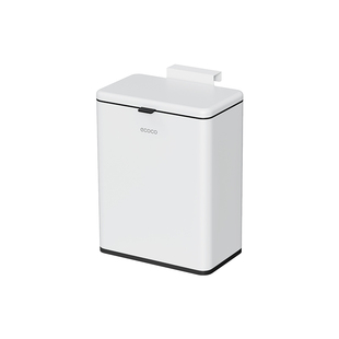 ecoco厨房垃圾桶大号大容量带盖家用专用免弯腰壁挂不锈钢垃圾桶