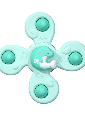婴儿吸盘转转乐玩具餐桌旋转8月