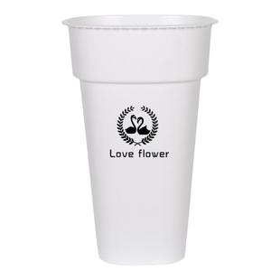 方形花桶醒花桶家用深水大号花店专用摆摊花瓶插花桶北欧法式花筒