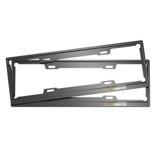 车牌边框牌照框碳纤维车牌套汽车号牌车牌架保护套新能源套罩牌套