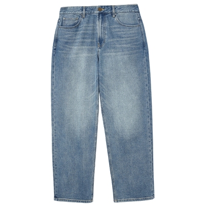 908杰克琼斯男装秋季牛仔裤廓形猫须水洗做旧百搭通勤长裤子男款