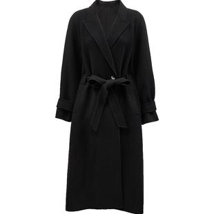 Vero Moda奥莱毛呢外套女秋冬新款羊毛羊绒收腰双面呢大衣上衣