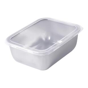 不锈钢保鲜盒收纳盒密封带盖食品盒商用摆摊野餐饭盒冰箱专用盒子