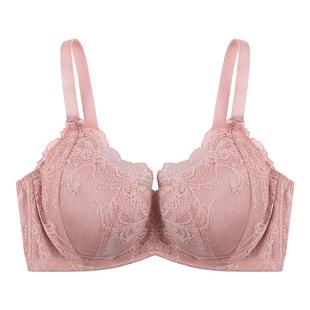 古今内衣女透气棉杯插片带钢圈聚拢花卉蕾丝上薄下厚调整型胸罩