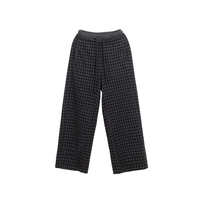 忘城A1125座/格纹人生/冬新款高品质羊毛混纺可机洗格子毛呢裤子