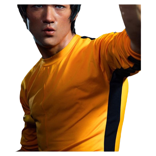 李小龙同款衣服舞台戏服黄色连体服装武术功夫演出服