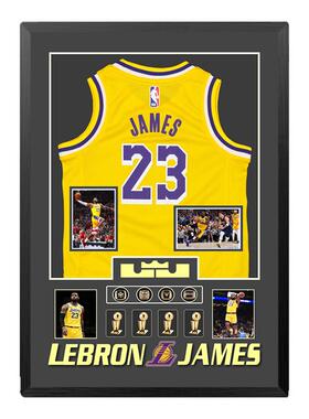 NBA篮球明星球衣挂画装饰墙