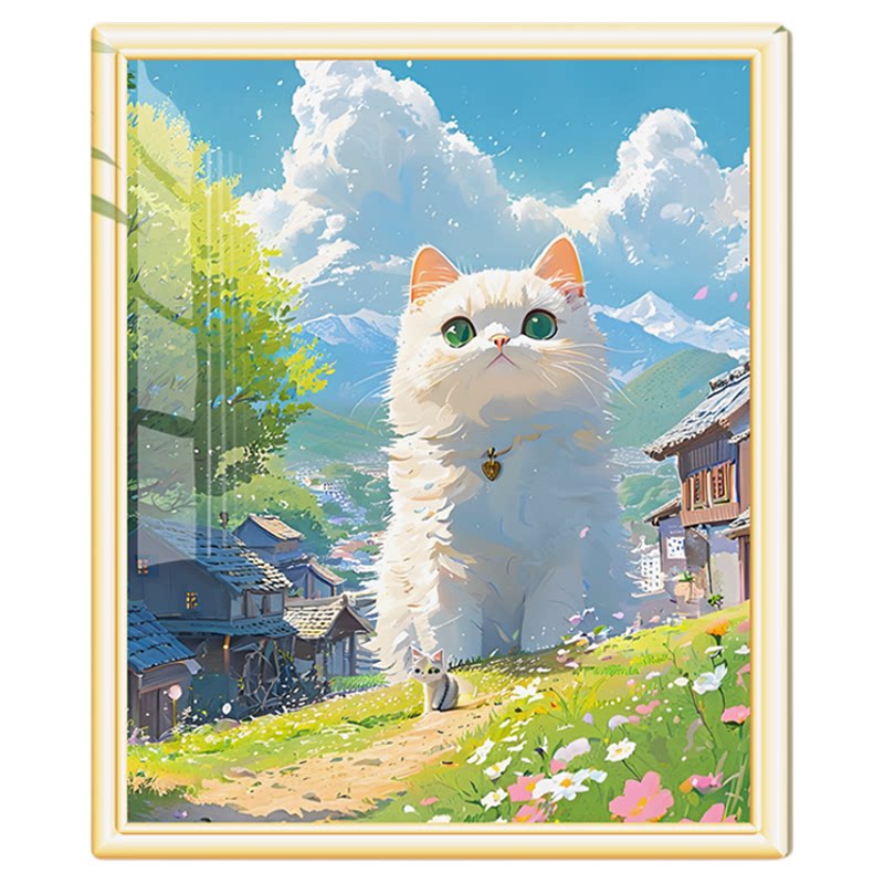 高级感立体墙贴卡通背景墙装饰画