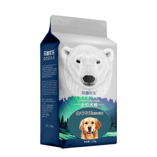 金毛幼犬成犬专用狗粮2.5kg中大型犬通用天然狗粮5斤冻干狗粮