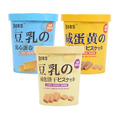 年华豆乳威化饼干咸蛋黄夹心