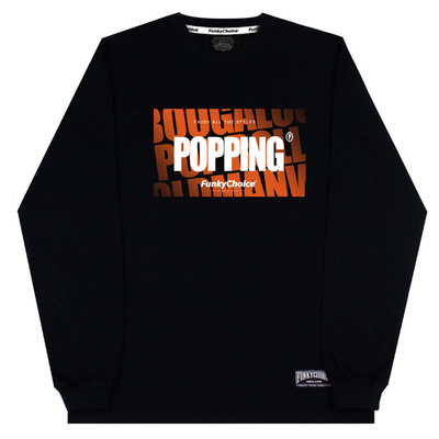 重磅T恤260g嘻哈popping长袖