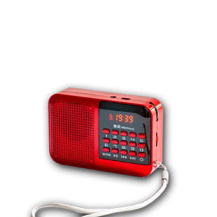 金正插卡小音箱老人收音机晨练散步听歌戏曲评书儿童故事MP3播放