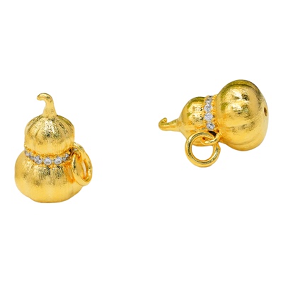 18k南瓜葫芦吊坠女款百搭DIY配件