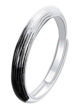 原创国风戒指情侣设计师款轻奢