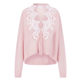 XIAO LI 筱李 灯上华尔兹系列蕾丝毛衣/半裙