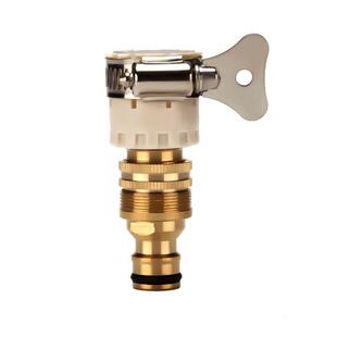 洗车水枪水管通水接头塑料黄铜多功能修补4分6分水管车收纳架配件