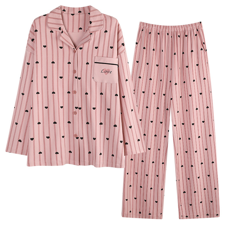 康汝雅春秋季纯棉可外穿女家居服