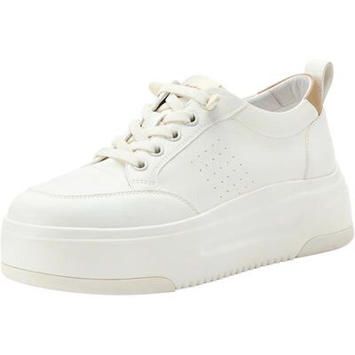 Bata小白鞋女2026春季商场新款时尚百搭厚底增高休闲鞋UEN36AM6