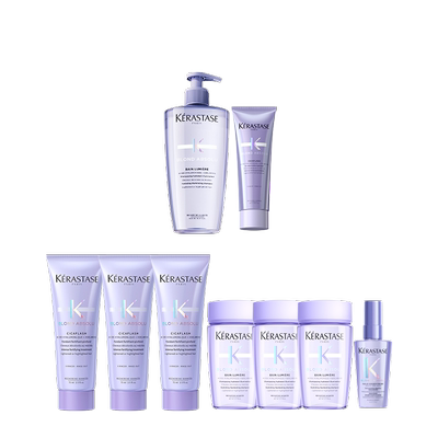 【店播尊享】卡诗耀光玻尿酸凝色洗发露护发素发膜洗护套组