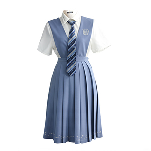 卡拉物语 星辰鹿 护奶裙jk制服原创中长裙背心连衣裙优等生背带裙