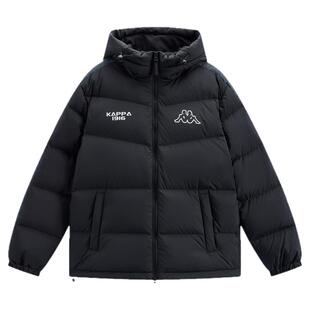 Kappa卡帕背靠背运动羽绒服男女款情侣2026新款冬季保暖连帽外套