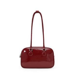 ANGELSKY单肩包女通勤腋下包小众设计感大容量秋冬包包红色棕色