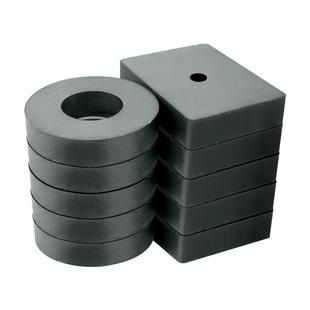 大号磁铁吸铁石强力磁铁方形磁石环形带孔圆形磁力铁石高强度吸力