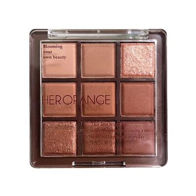 巧克力暖棕九色眼影大地色高光