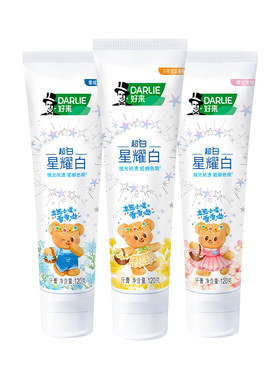 好来星耀白牙膏美白清新口气