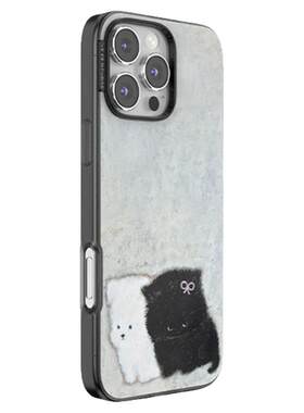 【毛绒故事·手机壳】PopSockets泡泡骚磁吸防摔手机壳苹果iPhone17/16ProMax/Pro 镜面 小狗小猫 草莓兔子