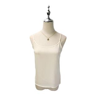 雪纺纱轻薄小吊带防透内搭内衬透明白色可调节细肩带打底小背心女