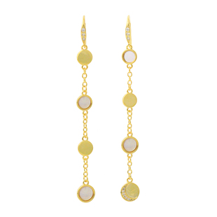 「碎片」刘亦菲同款长款流苏耳饰蚊香盘耳夹女耳钉耳环气质显脸小