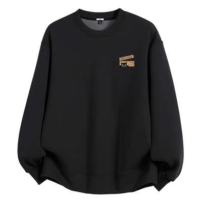 回力加绒卫衣男秋冬新款上衣