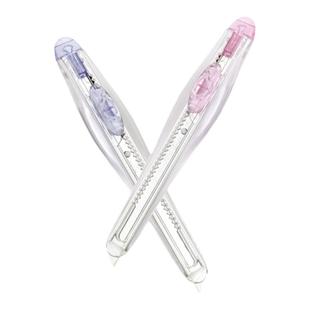 日本NTcutter进口小号美工刀壁纸刀透明蜗牛快递刀削眉笔美工刀架